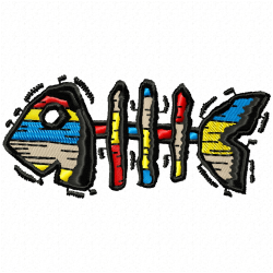 Fishes Embroidery Design 5 Fishes Embroidery Design 5